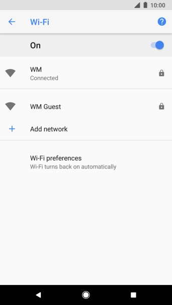 Press the Home key to return to the home screen.