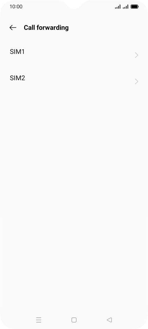 Press the required SIM.