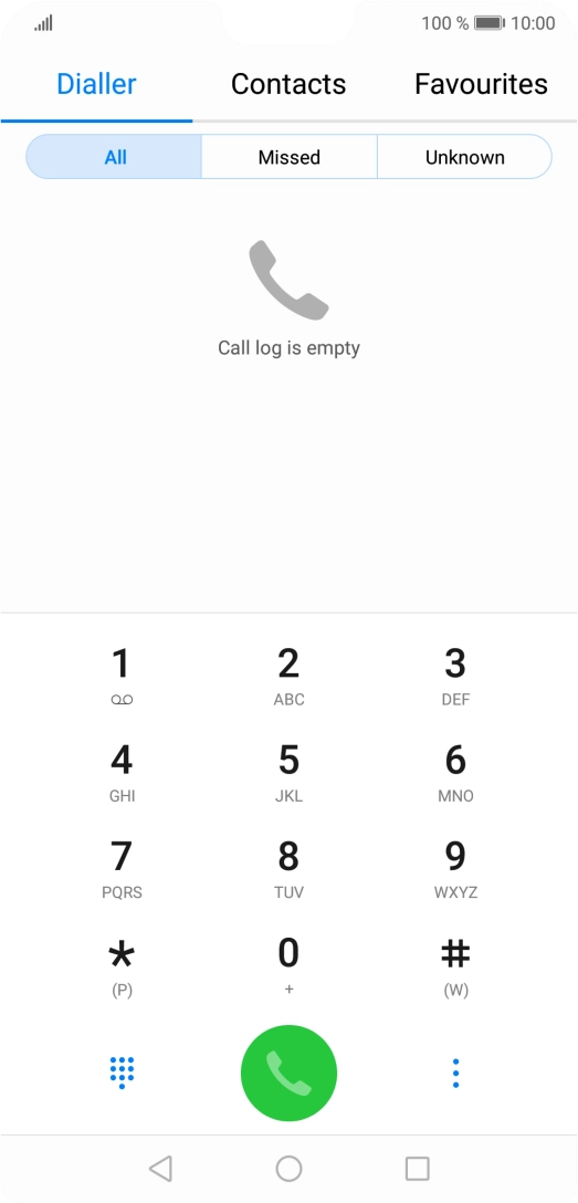 Press the menu icon.