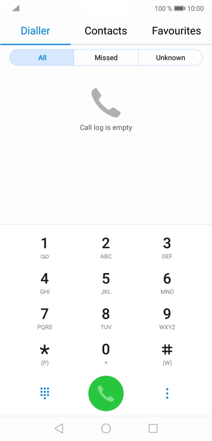 Press the menu icon.