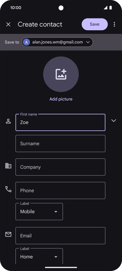 Press Surname and key in the required last name.
