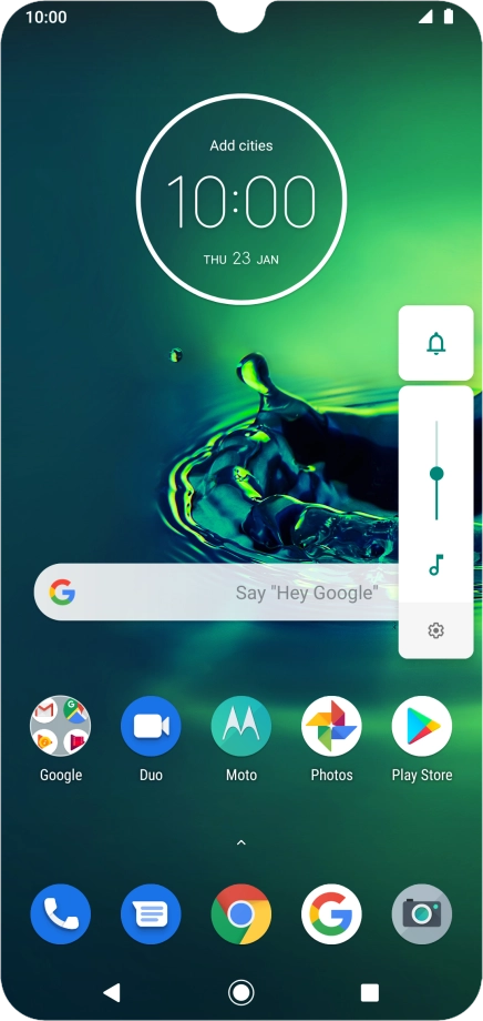 Press the sound mode icon the necessary number of times to turn silent mode on or off.