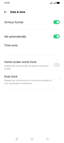 Press the Home key to return to the home screen.