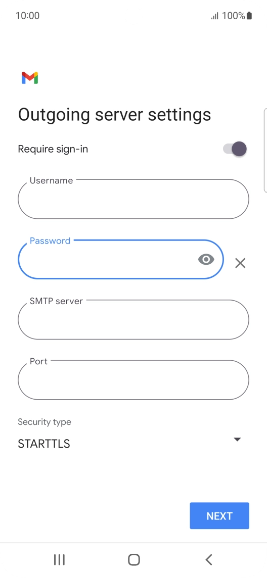Press the field below 
