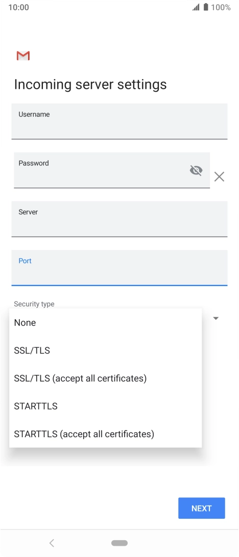 Press None to turn off the function.