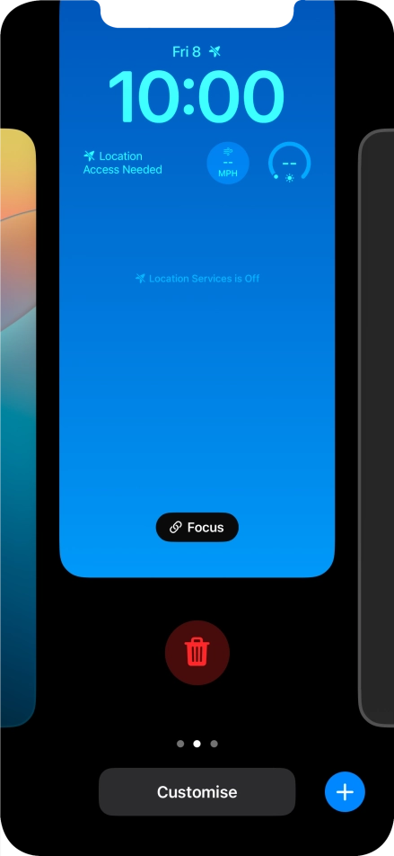 Press the delete icon.