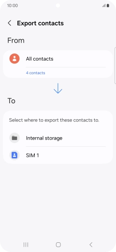 Press the name of the SIM.