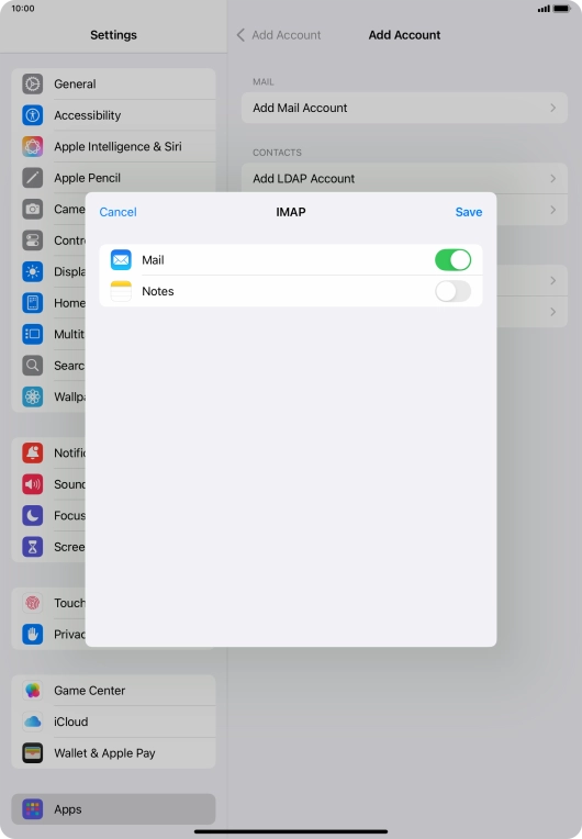 Press Save. Your email account has now been set up. To select more settings for incoming and outgoing server, proceed with the following steps.