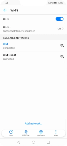 Press the Home key to return to the home screen.