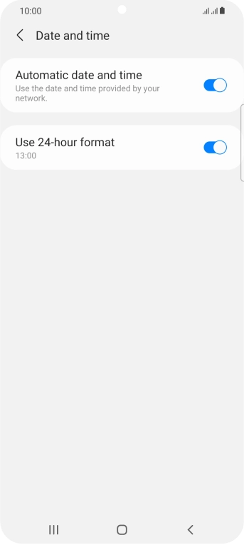 Press the Home key to return to the home screen.