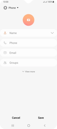 Press the address book drop down list.
