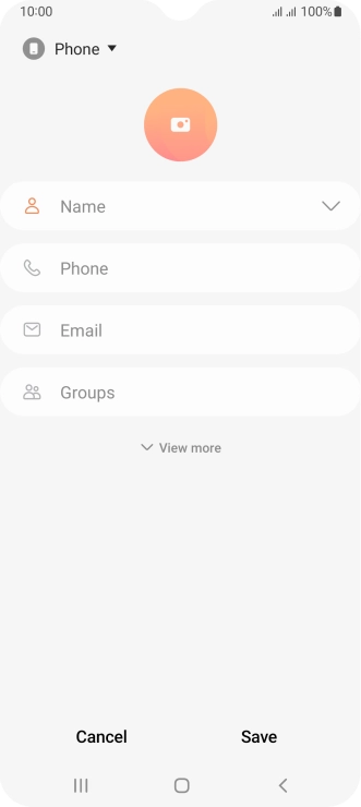 Press the address book drop down list.