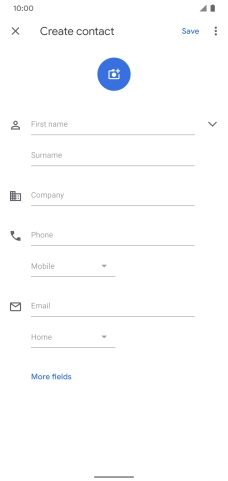 Press First name and key in the required first name.