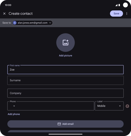 Press Surname and key in the required last name.