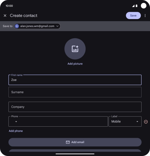 Press Surname and key in the required last name.