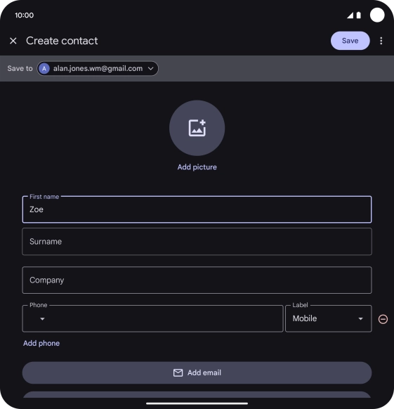 Press Surname and key in the required last name.