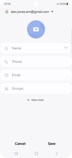 Press Name and key in the required name.