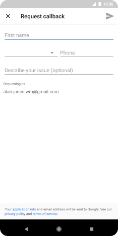 Follow the instructions on the screen to request a call. You will then get a call from the Google support team. Follow the verbal instructions to get support for your phone.