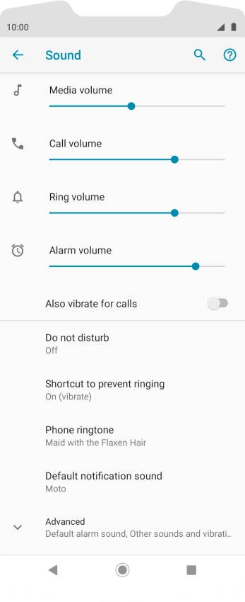 Press the Home key to return to the home screen.