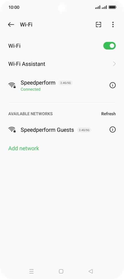 Press the Home key to return to the home screen.