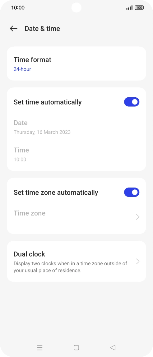 Press the Home key to return to the home screen.