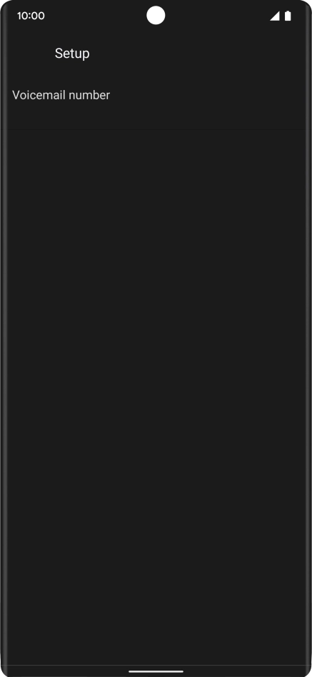 Press Voicemail number.