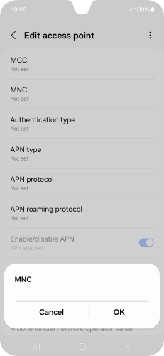 Key in 33 and press OK.
