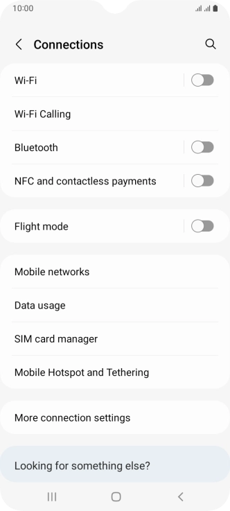 Press Wi-Fi.