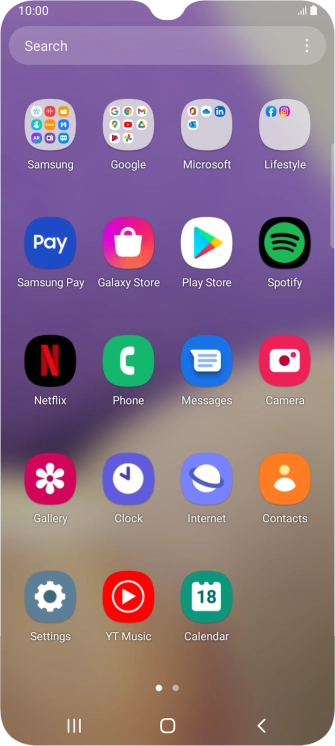 Press Samsung.