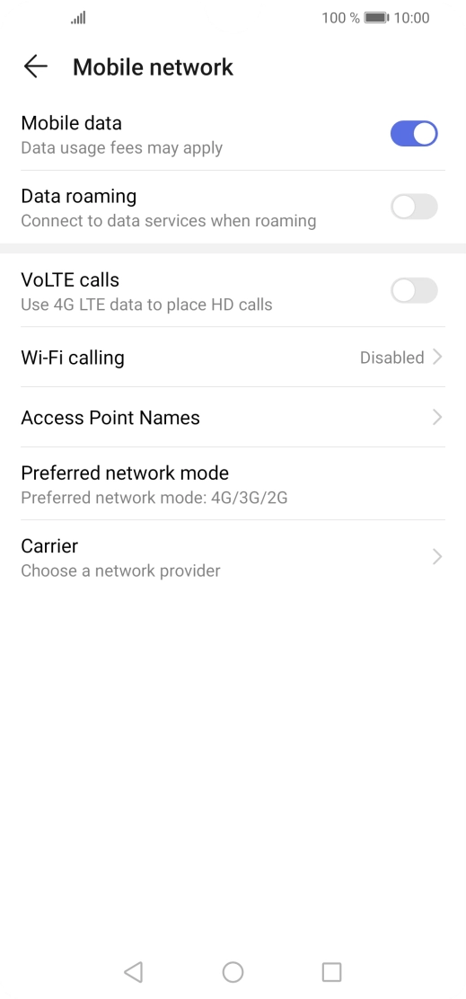 Press Wi-Fi calling.