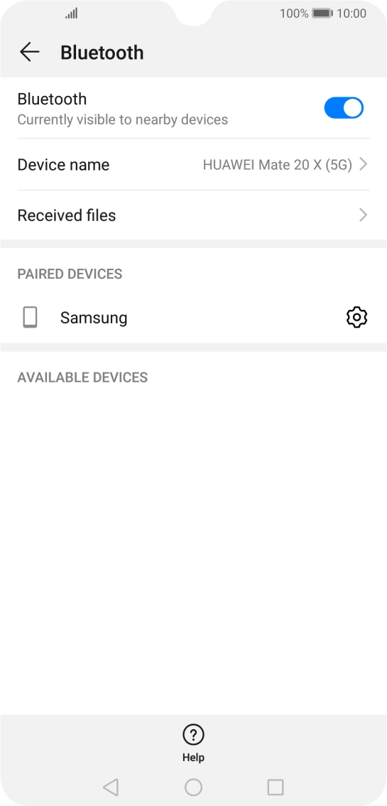 Press the Home key to return to the home screen.