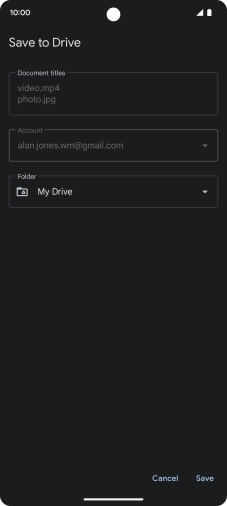 Press the field below 