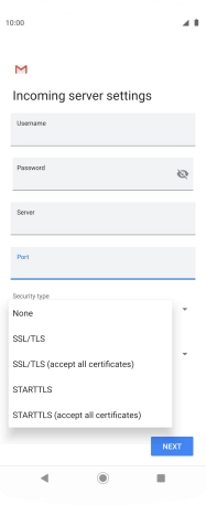 Press None to turn off the function.