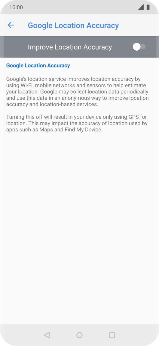 If you press the indicator next to 