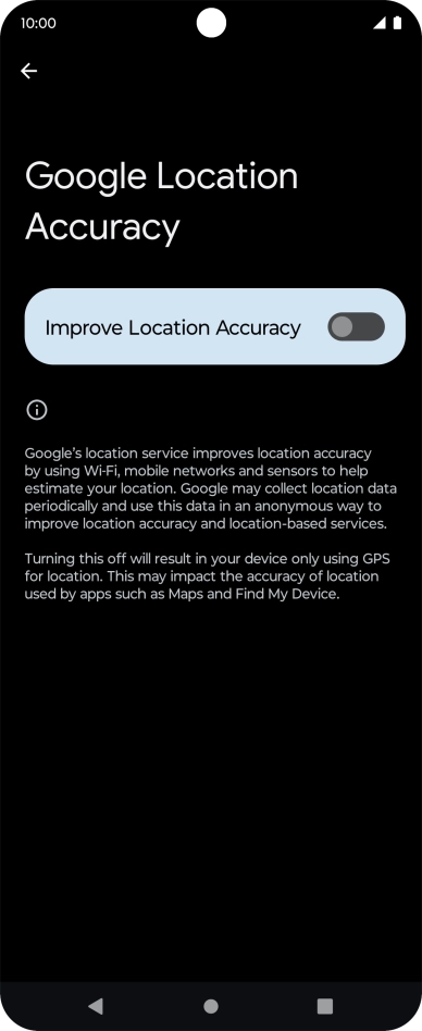 If you press the indicator next to 