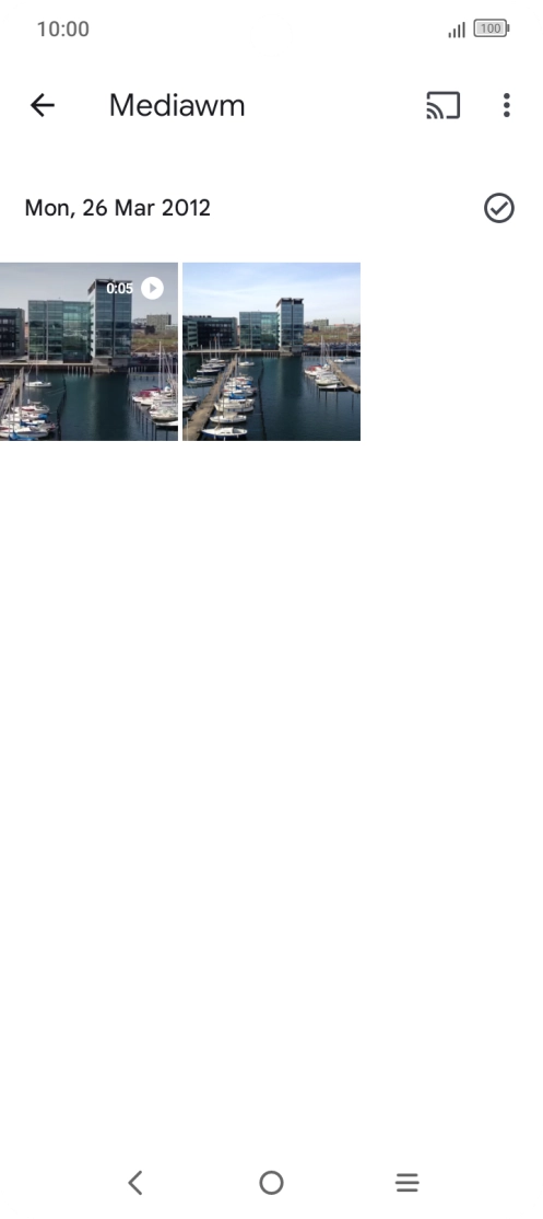 Press and hold any picture or video.