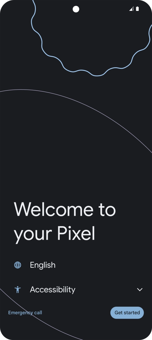 Press the field next to the language icon.