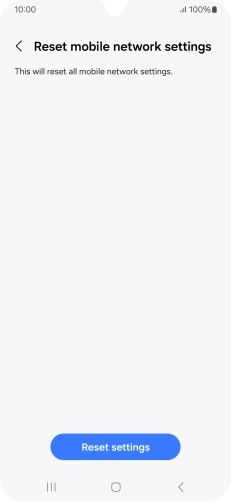 Press Reset settings.