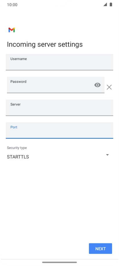 Press the drop down list below 