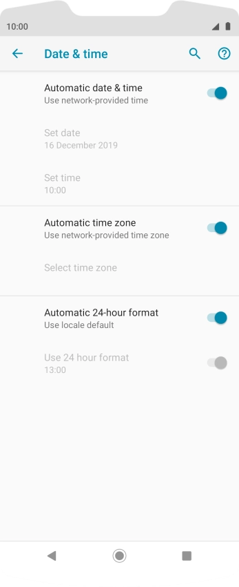Press the Home key to return to the home screen.