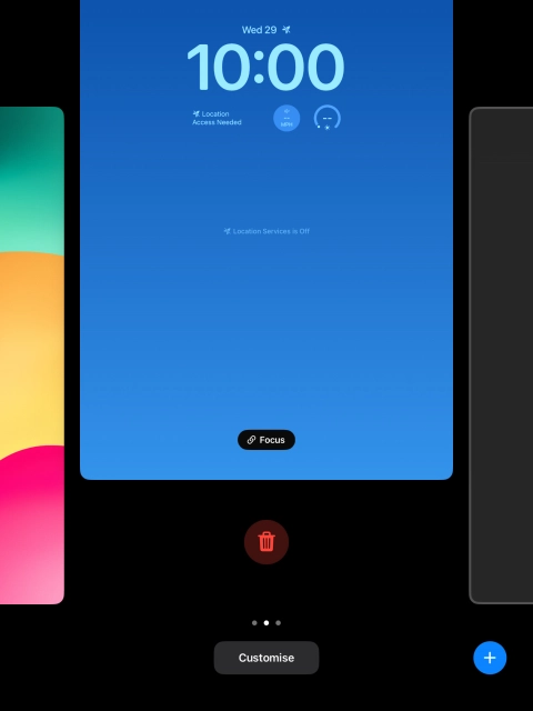 Press the delete icon.