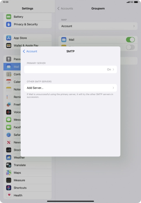 Press the field below 