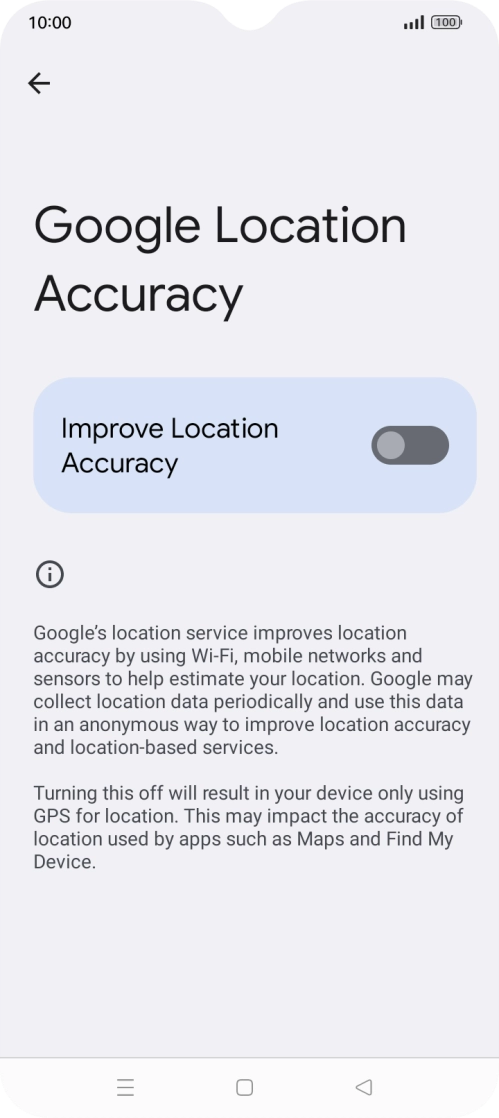 If you press the indicator next to 