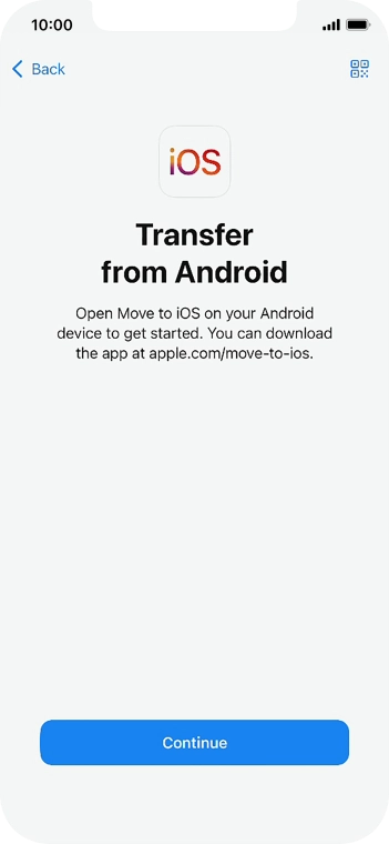 To transfer content to your phone, you need to install the app 