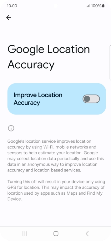 If you press the indicator next to 
