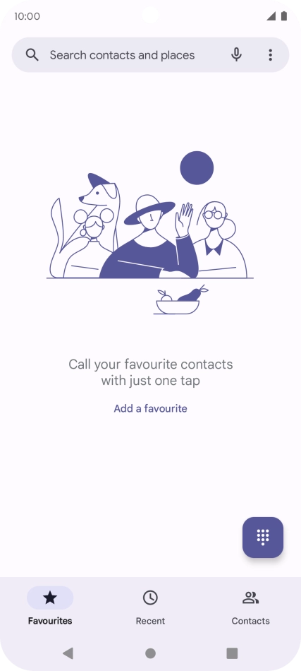 Press the menu icon.