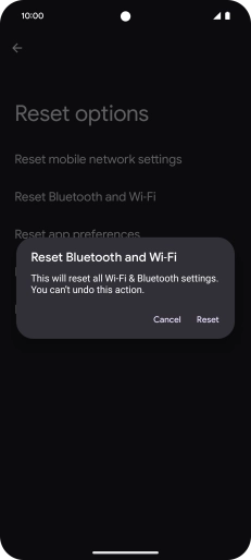 Press Reset.