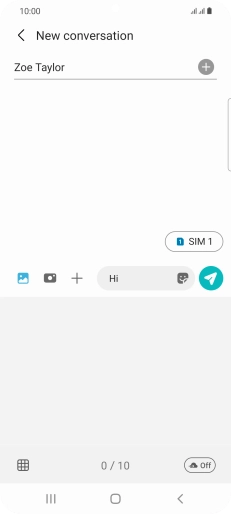 Press the gallery icon and go to the required folder.