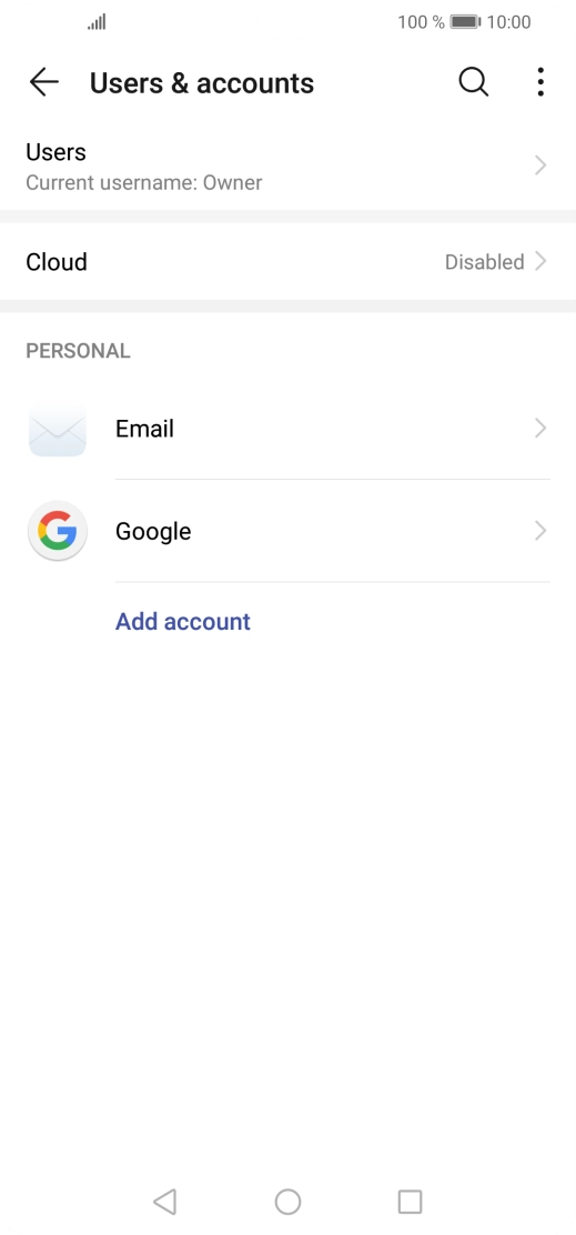 Press the Home key to return to the home screen.