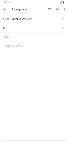 Press To and key in the first letters of the recipient's name.